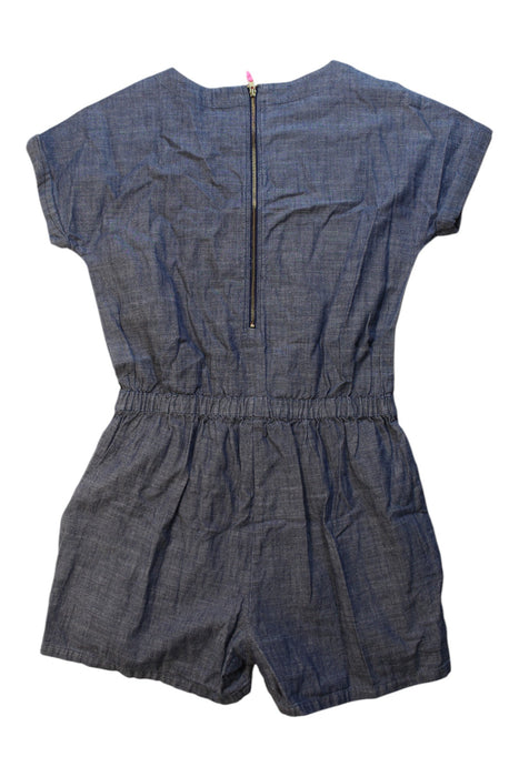 A Blue Short Sleeve Rompers from Crewcuts in size 14Y for girl. (Back View)