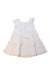 A White Sleeveless Dresses from Bonpoint in size 12Y for girl. (Front View)