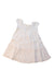 A White Sleeveless Dresses from Bonpoint in size 12Y for girl. (Back View)