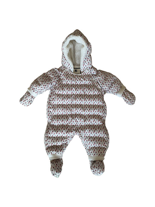 A White Snowsuits from Petit Bateau in size 0-3M for neutral. (Front View)