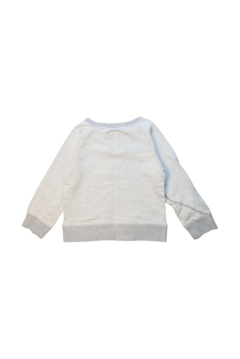 A White Crewneck Sweatshirts from Petit Bateau in size 4T for boy. (Back View)