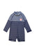 A Navy Rash Guards from Seed in size 18-24M for boy. (Front View)