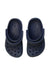 A Navy Sandals from Crocs in size 18-24M for neutral. (Back View)