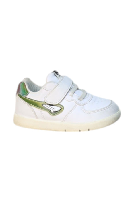 A White Sneakers from Dr. Kong in size 18-24M for girl. (Front View)