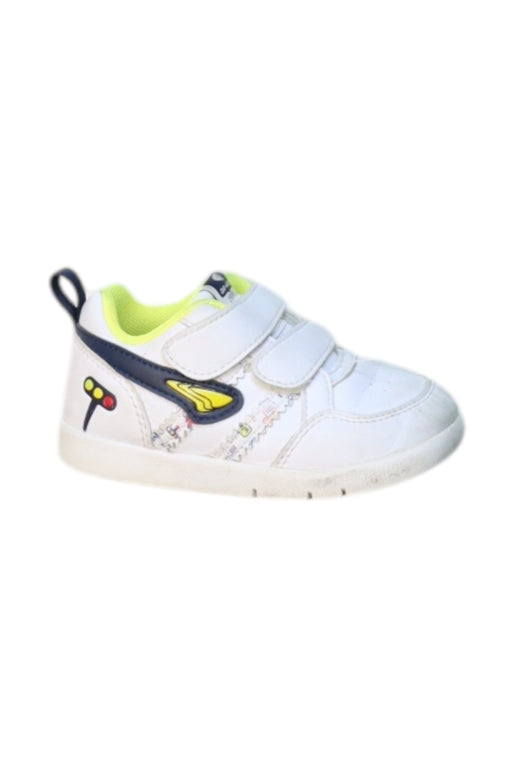 A White Sneakers from Dr. Kong in size 3T for boy. (Front View)