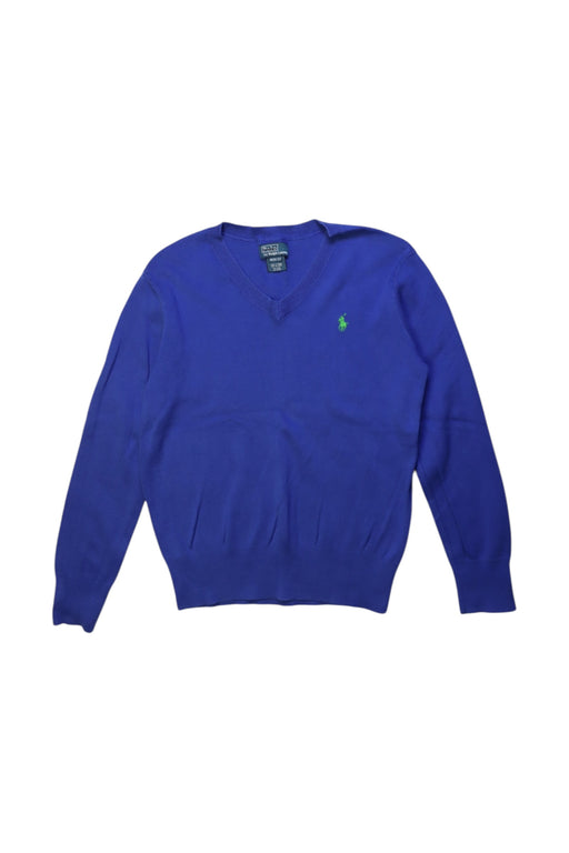 A Blue Knit Sweaters from Polo Ralph Lauren in size 10Y for boy. (Front View)