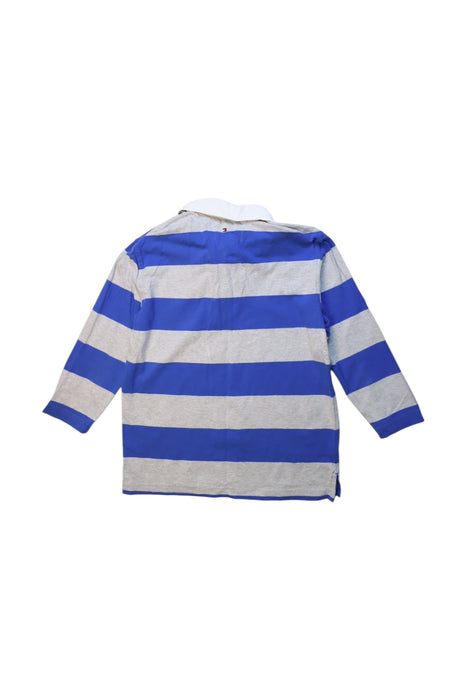 A Blue Long Sleeve Polos from Tommy Hilfiger in size 10Y for boy. (Back View)