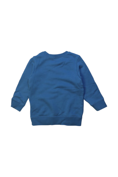 A Blue Crewneck Sweatshirts from Miki House in size 2T for boy. (Back View)