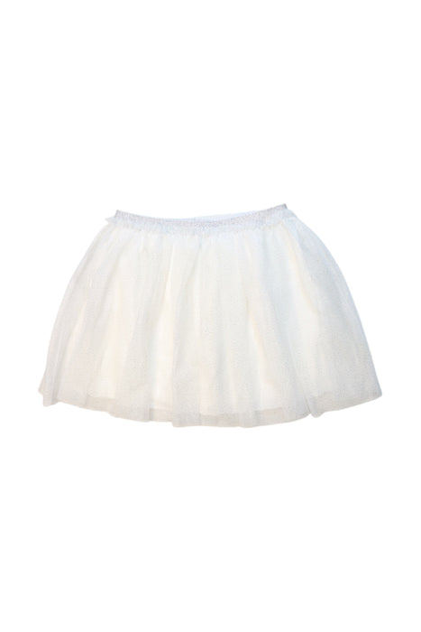 A White Tulle Skirts from Petit Bateau in size 5T for girl. (Front View)