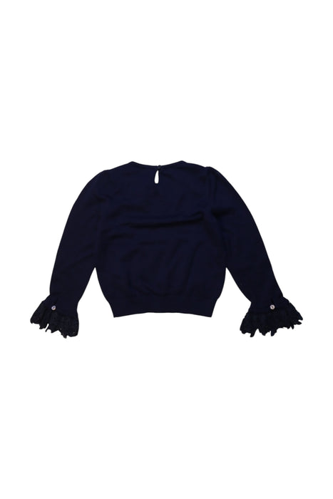 A Navy Long Sleeve Tops from Nicholas & Bears in size 6T for girl. (Back View)