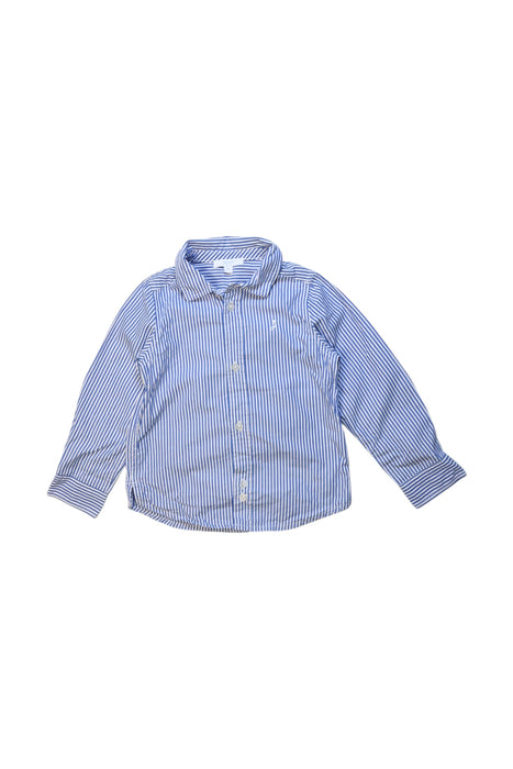 A Blue Long Sleeve Shirts from Jacadi in size 3T for boy. (Front View)