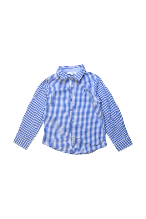 A Blue Long Sleeve Shirts from Jacadi in size 3T for boy. (Front View)