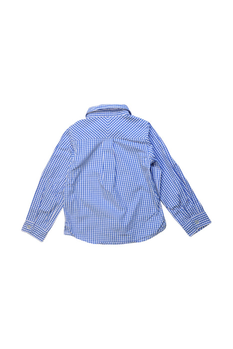 A Blue Long Sleeve Shirts from Jacadi in size 3T for boy. (Back View)