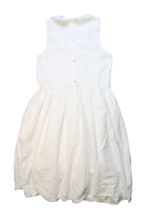 A White Sleeveless Dresses from Polo Ralph Lauren in size 8Y for girl. (Back View)