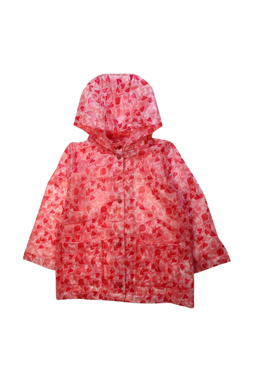 A Pink Rain Jackets from Cath Kidston in size 5T for girl. (Front View)