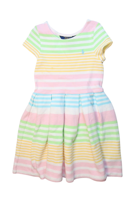 A Multicolour Short Sleeve Dresses from Polo Ralph Lauren in size 5T for girl. (Front View)