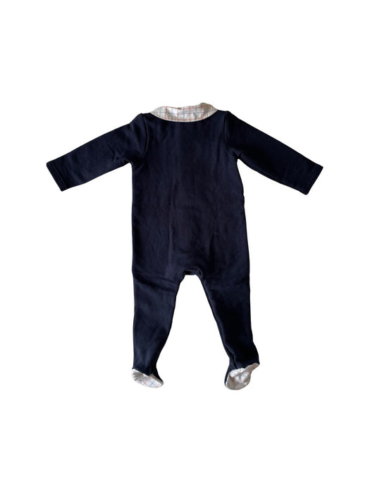 A Navy Onesies from Jacadi in size 6-12M for neutral. (Back View)