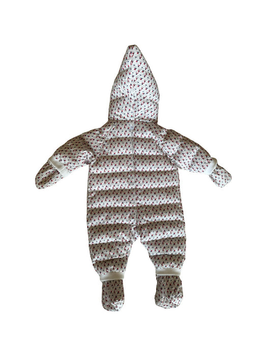 A White Snowsuits from Petit Bateau in size 0-3M for neutral. (Back View)