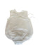 A White Sleeveless Rompers from Bonton in size 6-12M for neutral. (Back View)