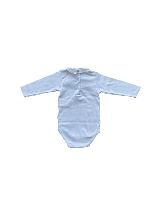A White Long Sleeve Bodysuits from Bonpoint in size 6-12M for neutral. (Back View)