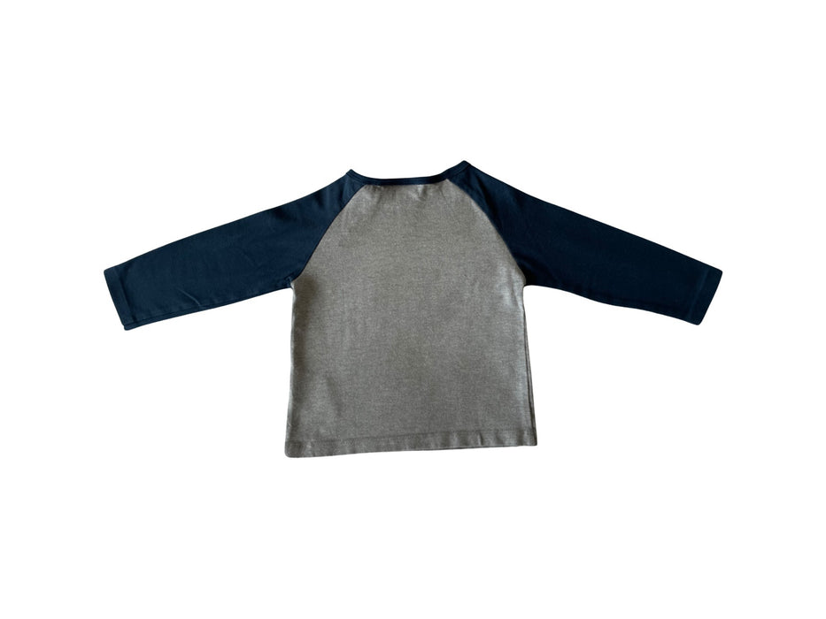 A Grey Long Sleeve T Shirts from Noukie's in size 6-12M for boy. (Back View)