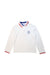 A White Long Sleeve Polos from Jacadi in size 6T for boy. (Front View)