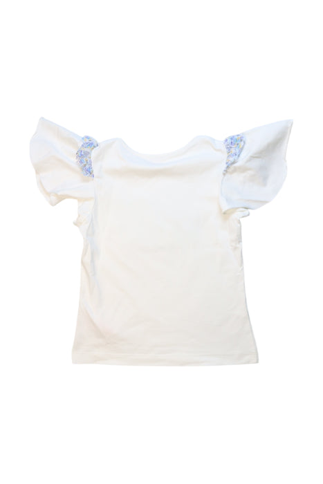 A White Short Sleeve Tops from Nicholas & Bears in size 6T for girl. (Back View)