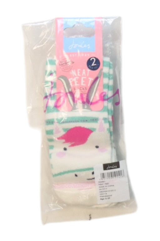 A Multicolour Socks from Joules in size 2T for girl. (Front View)