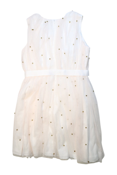 A Ivory Sleeveless Dresses from Charabia in size 12Y for girl. (Back View)