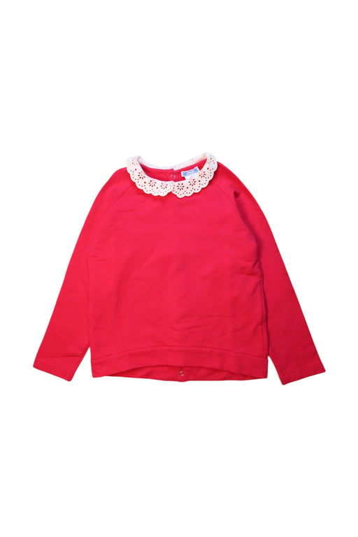 A Red Long Sleeve Tops from Jacadi in size 8Y for girl. (Front View)