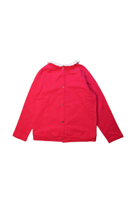 A Red Long Sleeve Tops from Jacadi in size 8Y for girl. (Back View)