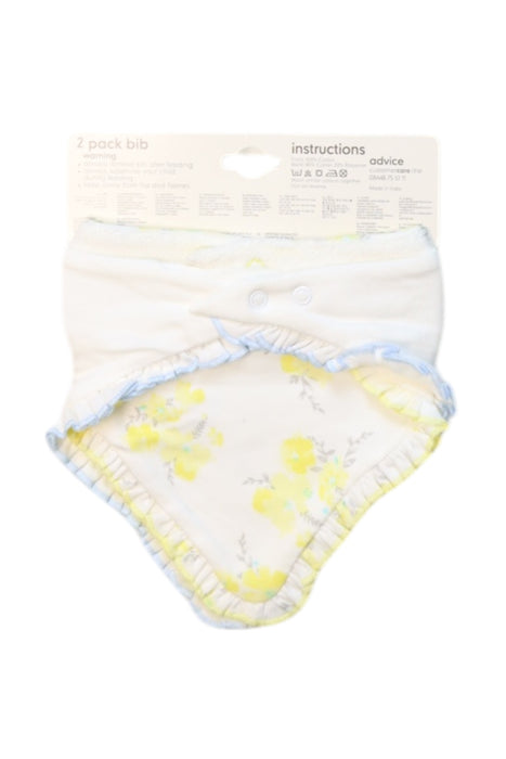 A White Bibs from Mothercare in size O/S for girl. (Back View)