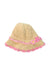 A Beige Sun Hats from Miki House in size O/S for girl. (Front View)