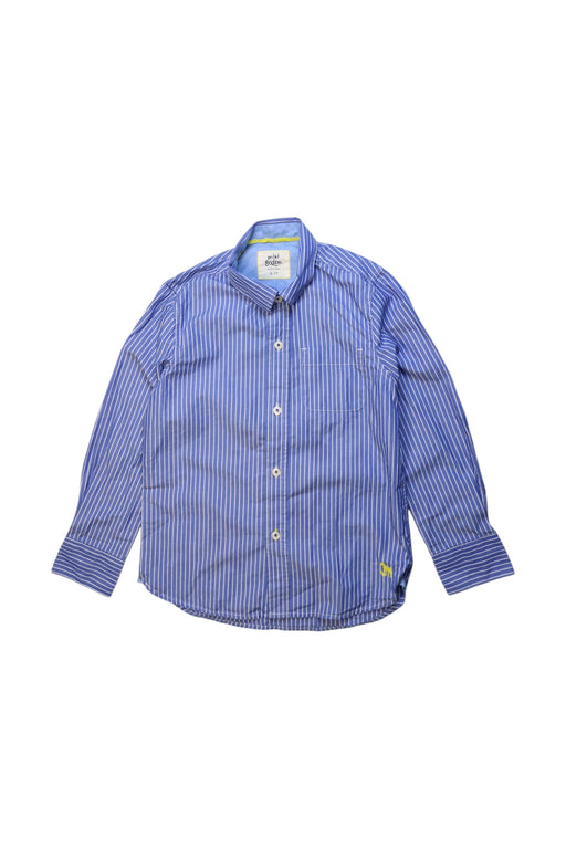 A Blue Long Sleeve Shirts from Boden in size 6T for boy. (Front View)