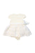 A Ivory Short Sleeve Dresses from Nicholas & Bears in size 6-12M for girl. (Back View)