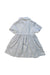 A Grey Short Sleeve Dresses from Dior in size 12-18M for girl. (Back View)