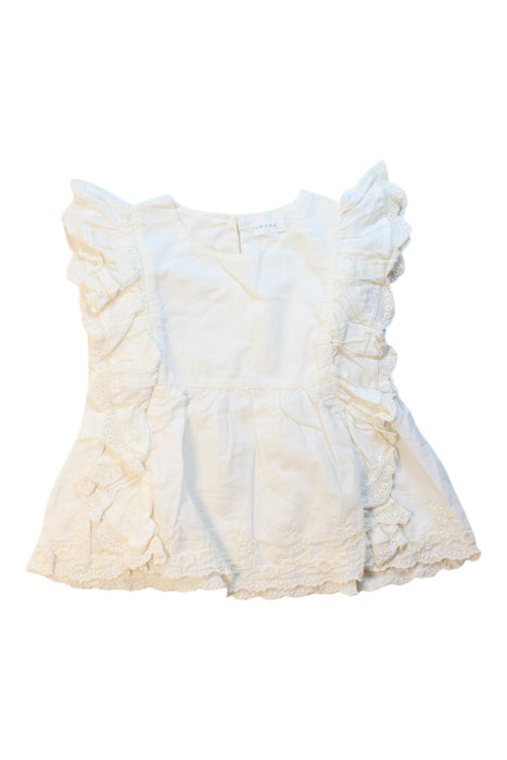 A White Sleeveless Tops from Jamie Kay in size 18-24M for girl. (Front View)