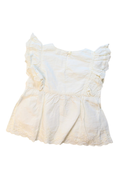 A White Sleeveless Tops from Jamie Kay in size 18-24M for girl. (Back View)