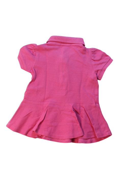 A Pink Short Sleeve Polos from Ralph Lauren in size 6-12M for girl. (Back View)