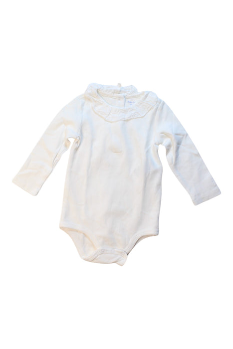 A White Long Sleeve Bodysuits from Ralph Lauren in size 6-12M for girl. (Front View)