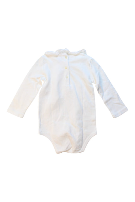 A White Long Sleeve Bodysuits from Ralph Lauren in size 6-12M for girl. (Back View)