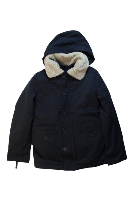 A Navy Coats from Bonpoint in size 10Y for boy. (Front View)