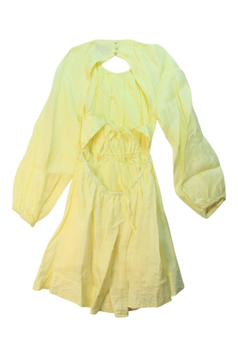A Yellow Long Sleeve Dresses from Bardot Junior in size 8Y for girl. (Back View)