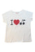 A White Short Sleeve T Shirts from Bonpoint in size 8Y for girl. (Front View)