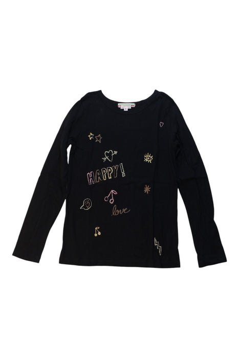 A Black Long Sleeve Tops from Bonpoint in size 8Y for girl. (Front View)