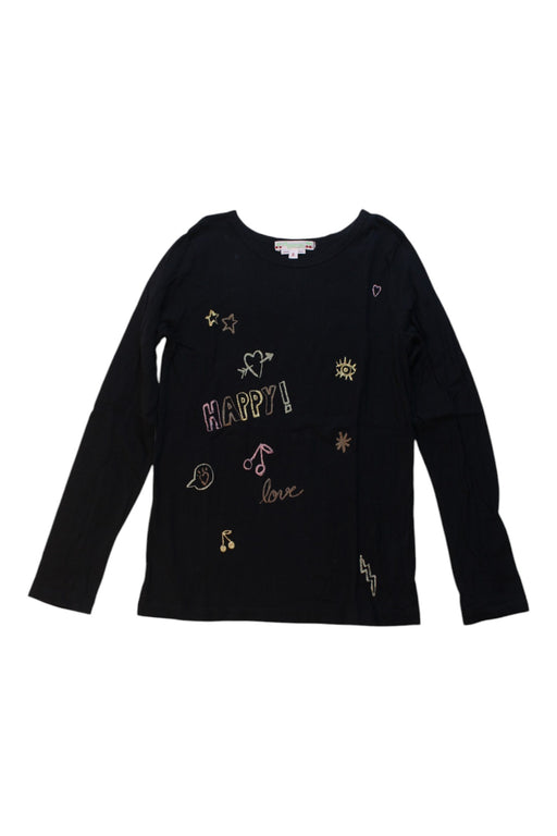 A Black Long Sleeve Tops from Bonpoint in size 8Y for girl. (Front View)