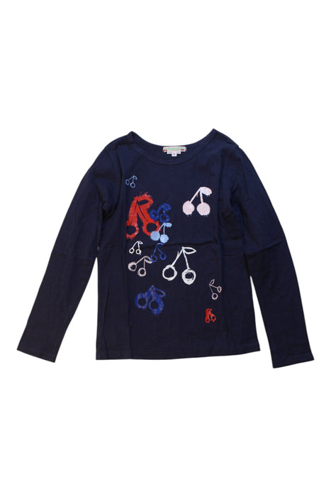 A Navy Long Sleeve Tops from Bonpoint in size 8Y for girl. (Front View)