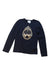 A Navy Long Sleeve Tops from Le Chic in size 7Y for girl. (Front View)