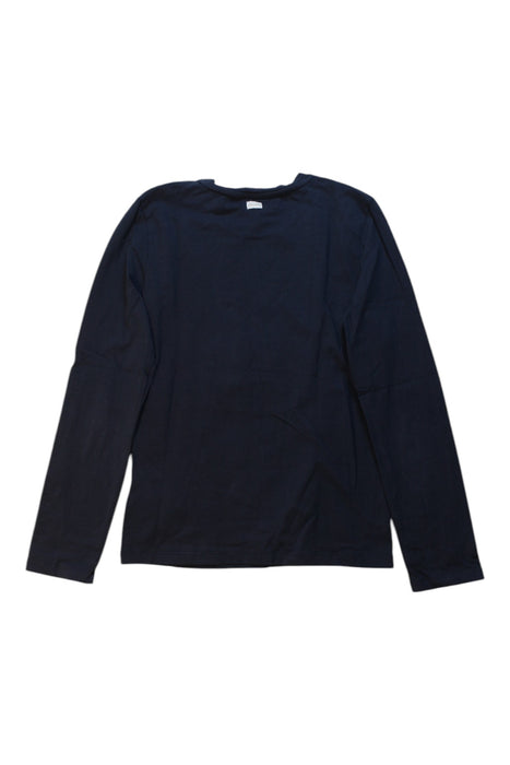 A Navy Long Sleeve Tops from Le Chic in size 7Y for girl. (Back View)