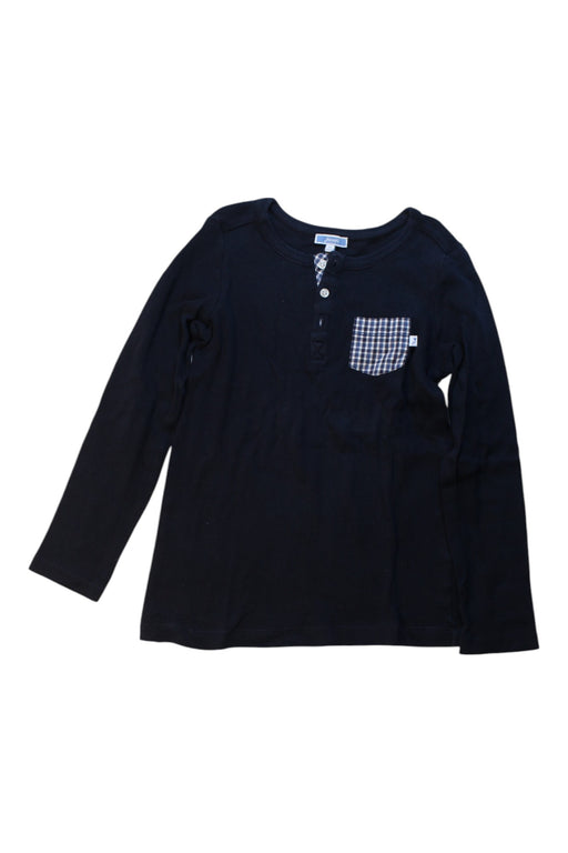A Black Long Sleeve Shirts from Jacadi in size 8Y for girl. (Front View)